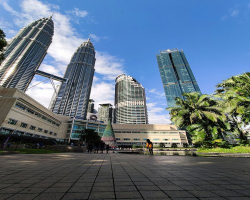 View of modern office buildings in Kuala Lumpur